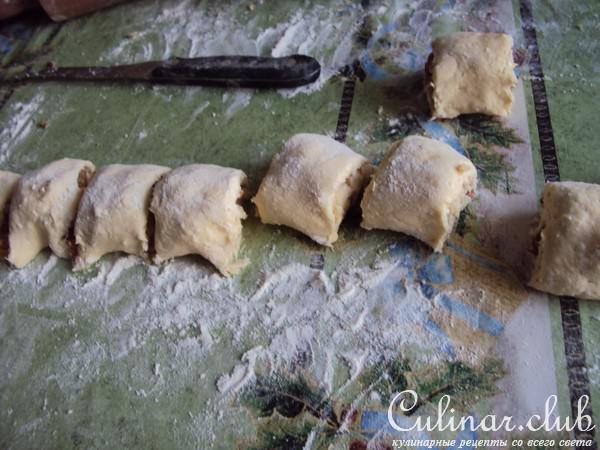 Творожное печенье "Готто" с курагой и орехами