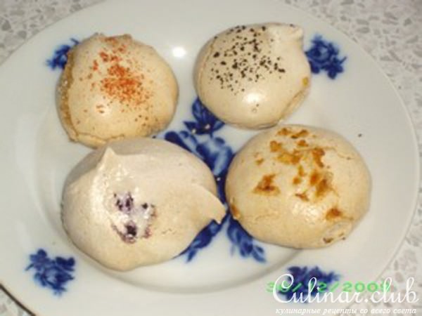 Пестрые безе (вариант один из многих)
