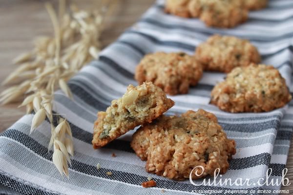 Печенье с орехами,семечками и овсянкой 