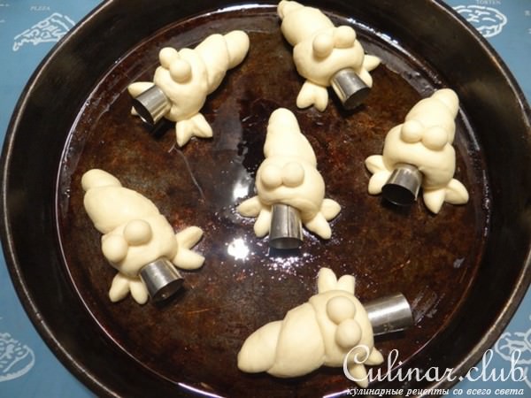 Булочки "Раки-отшельники".