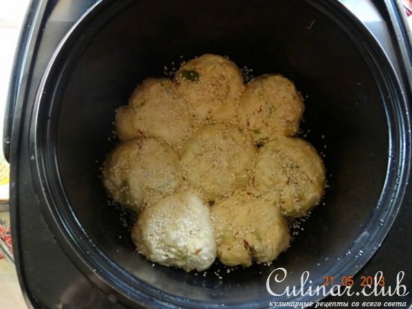 Пышки капустные с кунжутом (Мульти от А до Я !!!)