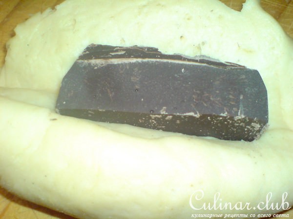 Булочки-сайки-лентяйки с горьким шоколадом