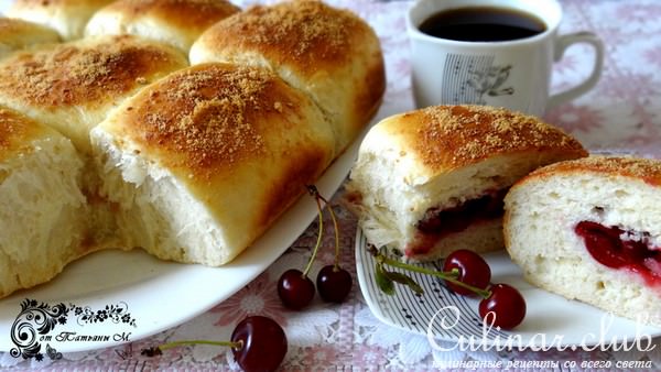 Разборный пирог с вишней