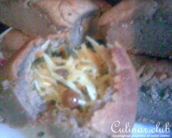 Гречневые пирожки с кислой капустой и изюмом (сытные и постные)