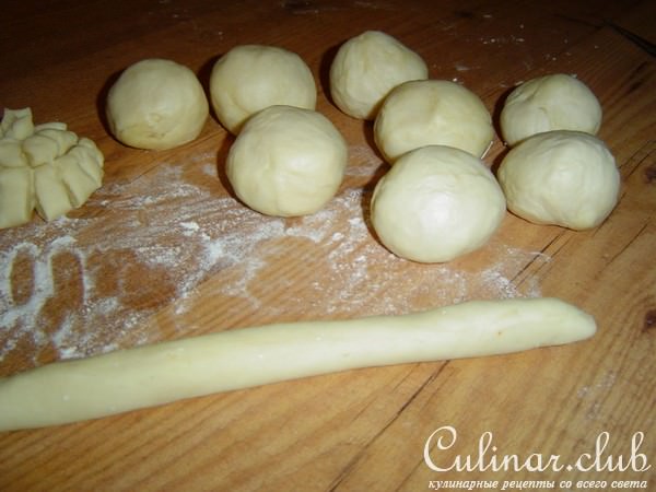 Булочки "Хризантемы"