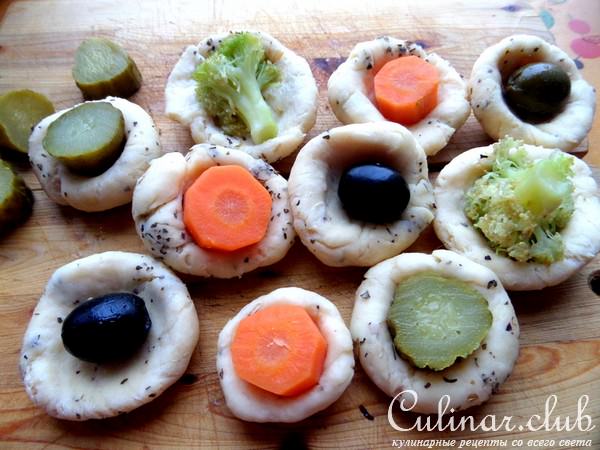 Сырные пирожки с маслинами и др. начинками