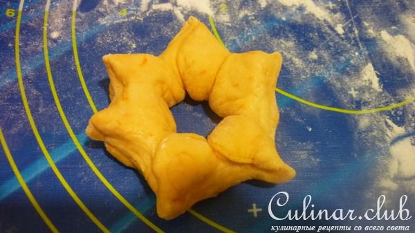Тыквенные булочки "Маковые звезды" 