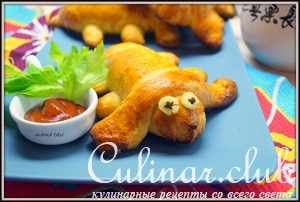 Сосиски в тесте или забавные хот доги. Вкуснейшее тесто
