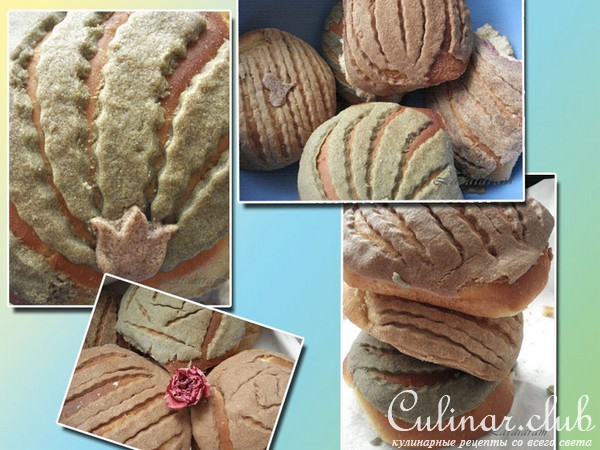 Булочки в "цветных беретиках" (по следам мексиканских CONCHAS)