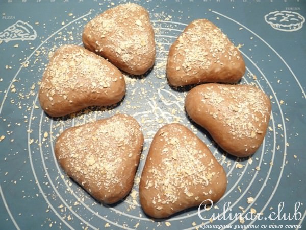 Шоколадные булочки "Листочки"