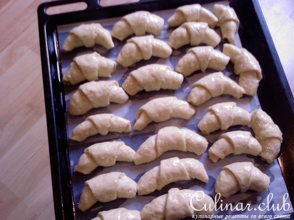 Рогалики-пушистики с яблочной начинкой 