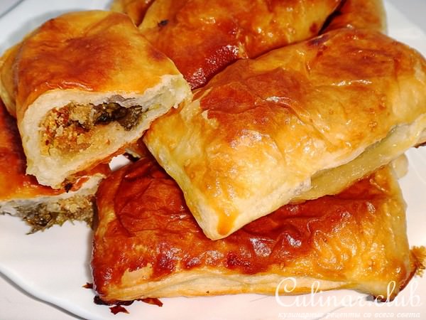 Слойки со щавелем
