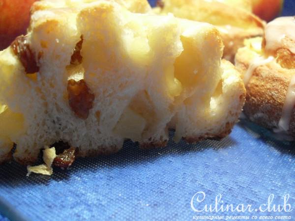 Булочки с изюмом и яблоком "Улитки" (Rosinen -Apfelschnecken)