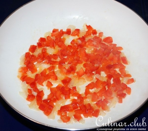 Слоеные конвертики с мясом,рисом и болгарским перцем