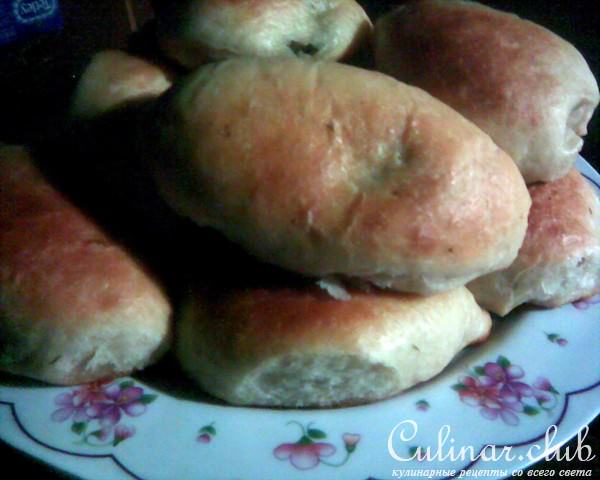 Постные пирожки с черемшой и сыром Тофу