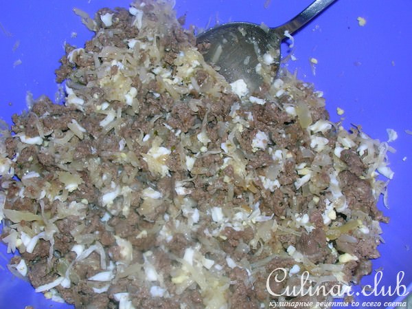 Брики с мясом и сыром