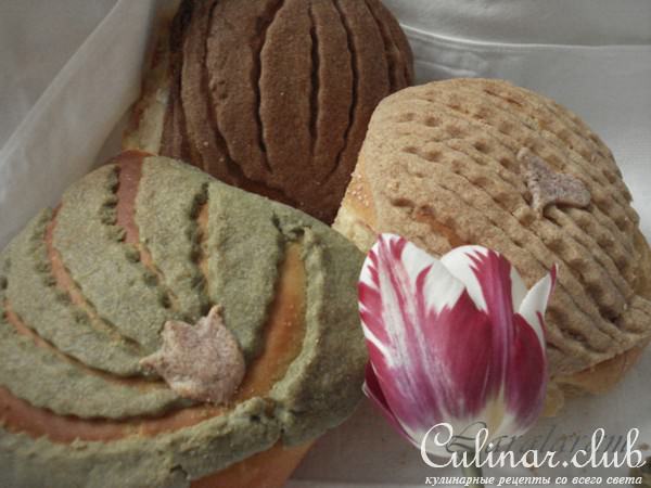 Булочки в "цветных беретиках" (по следам мексиканских CONCHAS)