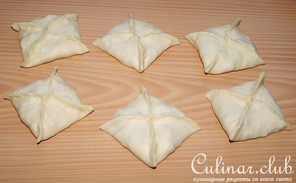 Слоеные конвертики с мясом,рисом и болгарским перцем