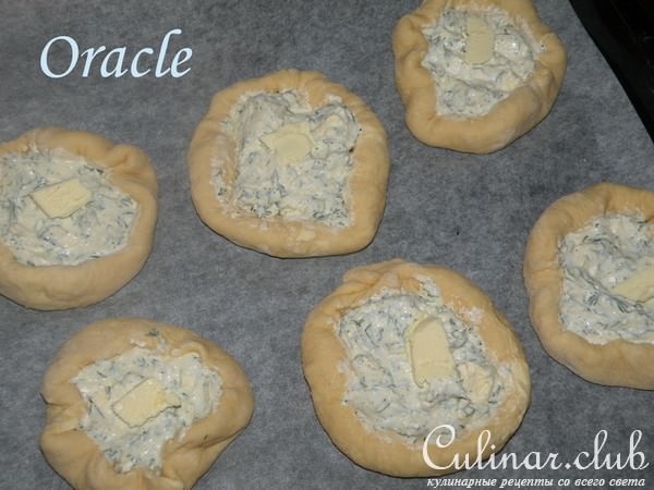 Турецкие лепешки с сыром Фета и укропом. PEYNIRLI PIDE