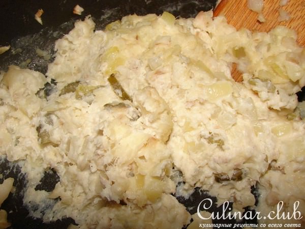 Слойки с очень нежной и сочной рыбной начинкой