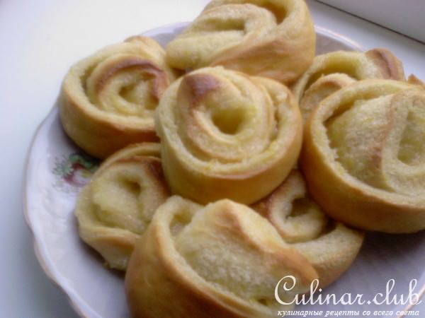 Булочки с заварным лимонным кремом 