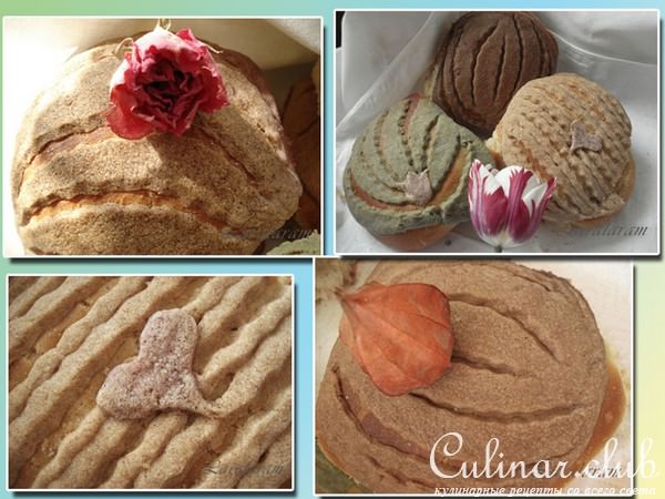 Булочки в "цветных беретиках" (по следам мексиканских CONCHAS)