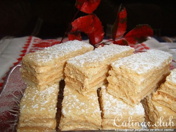 Нежно-вкуснейшее пирожное с карамельным кремом - Pstyni szelet karamell krmmel