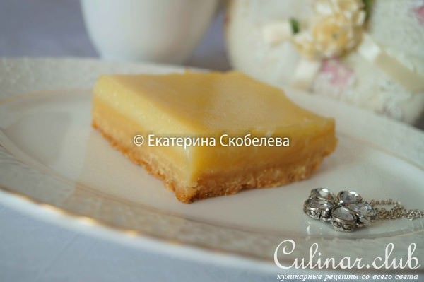 Лимонные слитки (LEMON BARS)