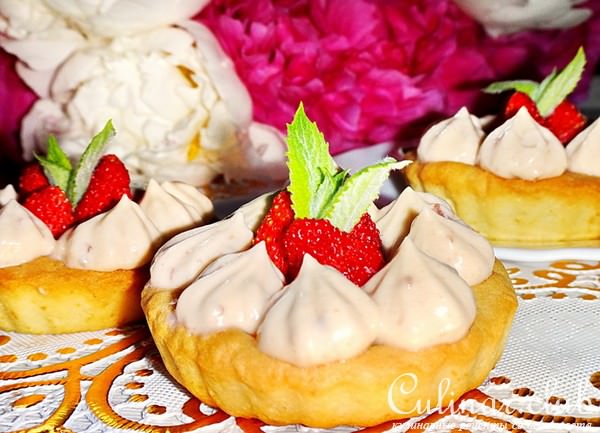 Корзиночки с карамельным кремом и земляникой для Леночки (Лена72)