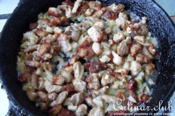 Запеканка с мясом и кабачками
