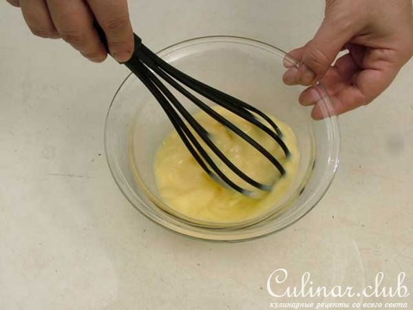 Макароны с вареным мясом и омлетом