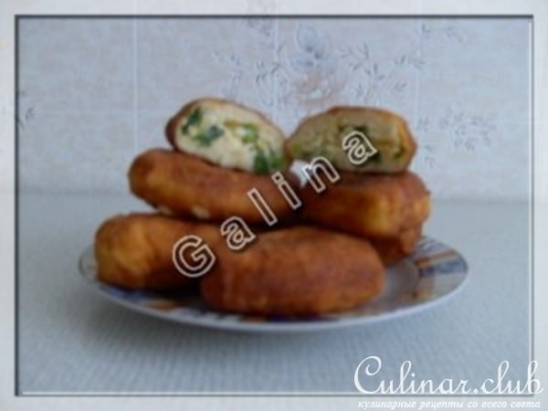 Творожные пирожки с яйцом и луком