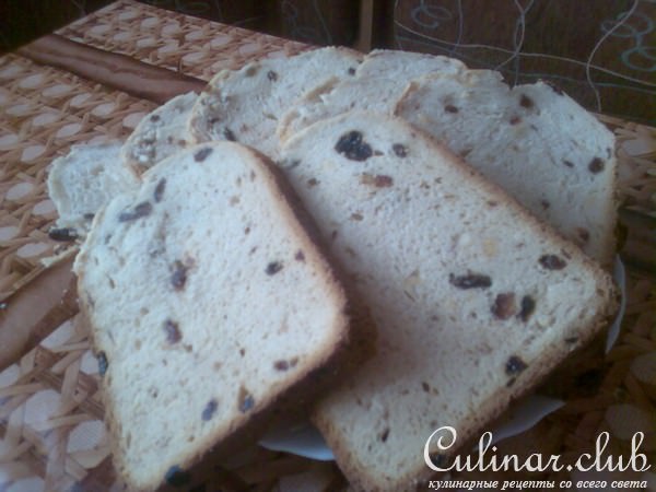 сдобная сладкая булка с изюмом из ХП 