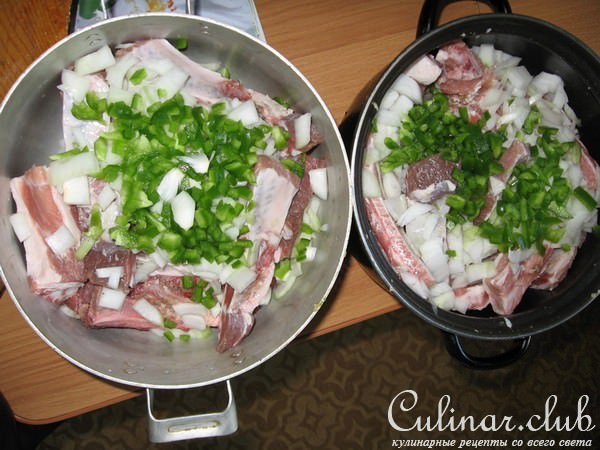 Шашлык из свиных ребер нежный