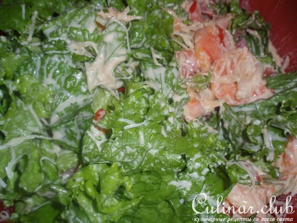 А-ля Цезарь с креветками (ВАРИАНТ)