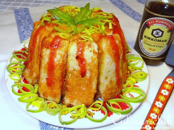 Хлебный бочонок с овощами