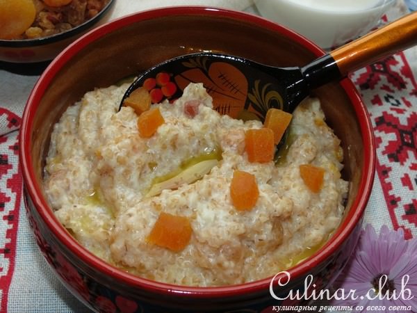 Пшеничная каша с курагой и изюмом (Тест-драйв)