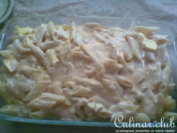 мясная запеканка с макаронами