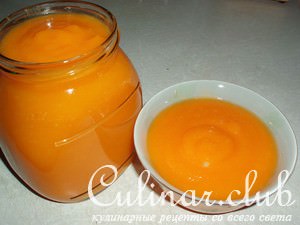 Пюре из тыквы