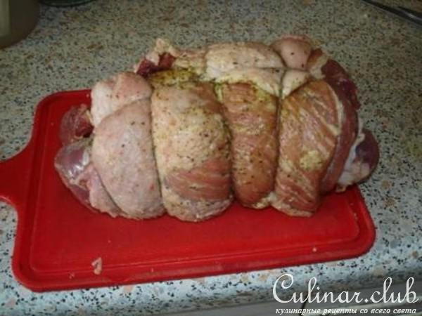рулет из сала