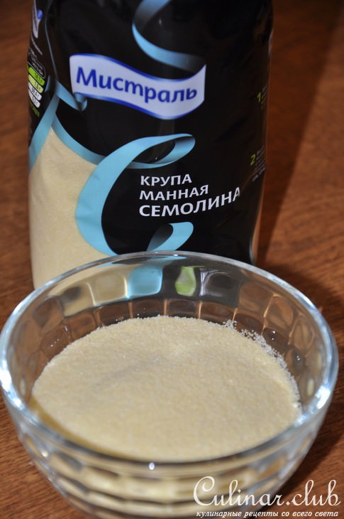 Манная каша на ягодном соке