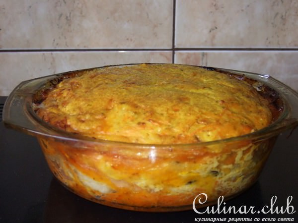 Рыбный "торт" с черносливом.