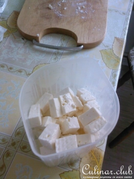 Маринованная брынза(мой вариант).