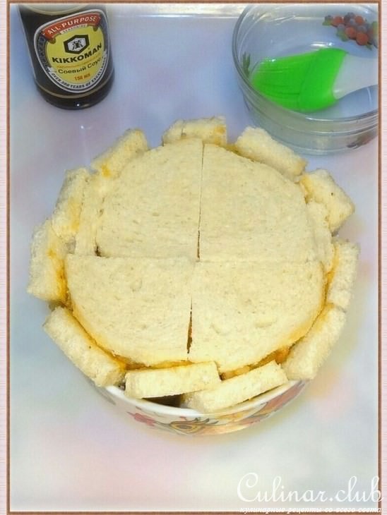 Хлебный бочонок с овощами