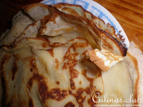 Блинчики сахарные, на сливках