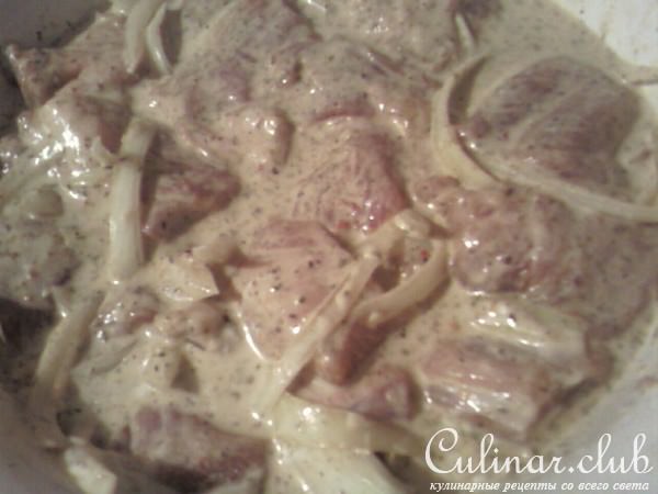Способ маринования мяса для шашлыка.