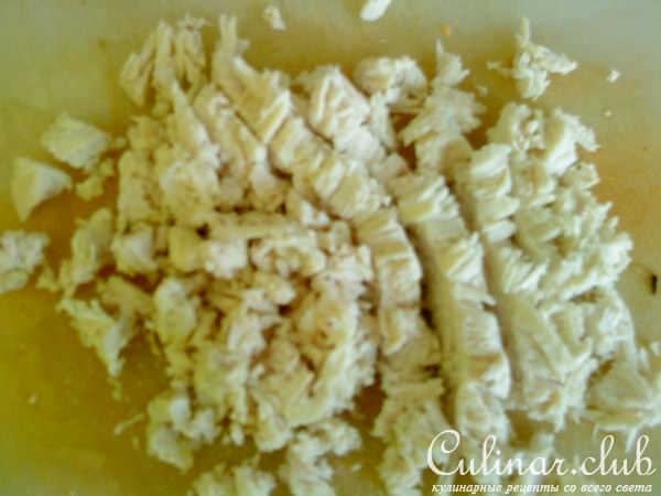 Фунчоза с баклажанами и курицей
