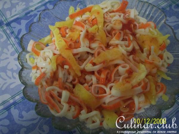 макароны из крабовых палочек