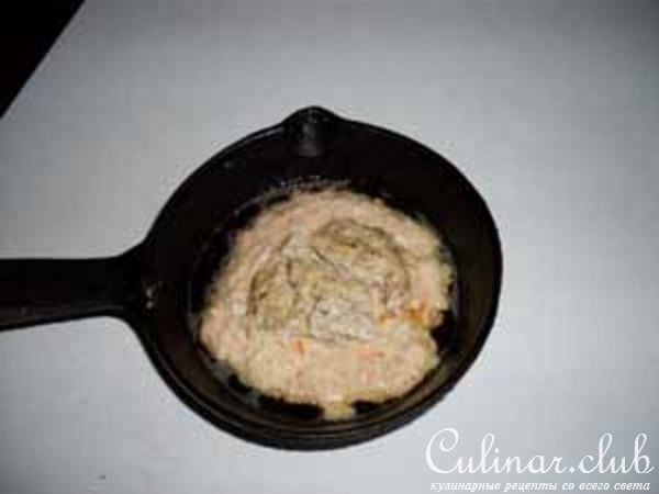 Зразы из топинамбура с куриным паштетом.