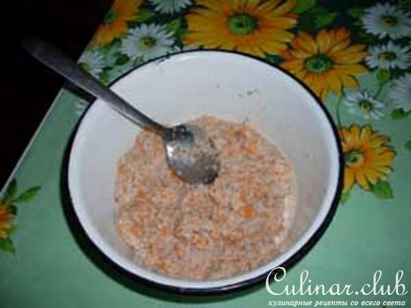 Зразы из топинамбура с куриным паштетом.